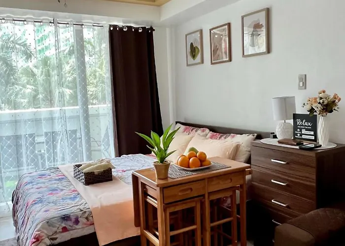 Quelson's Pad In Azure Beach Residences With Wave Pool Access 아파트호텔 마닐라