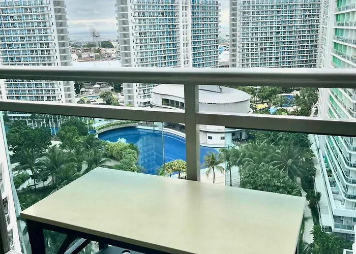 Quelson's Pad In Azure Beach Residences With Wave Pool Access 마닐라