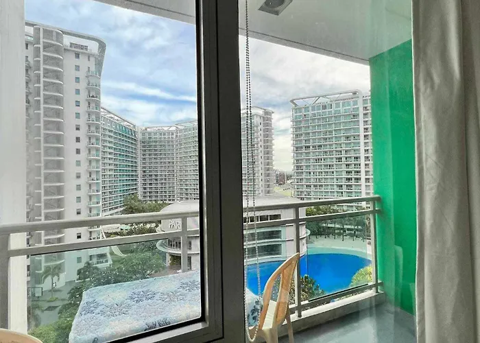 Quelson's Pad In Azure Beach Residences With Wave Pool Access 마닐라