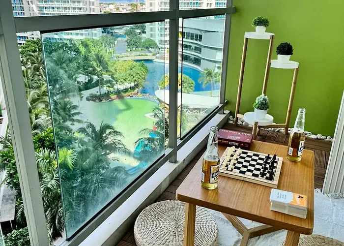 Quelson's Pad In Azure Beach Residences With Wave Pool Access 마닐라