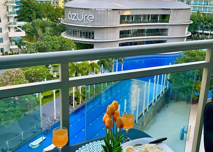 아파트호텔 Quelson's Pad In Azure Beach Residences With Wave Pool Access *