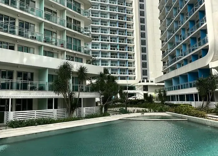 아파트호텔 Quelson's Pad In Azure Beach Residences With Wave Pool Access 마닐라